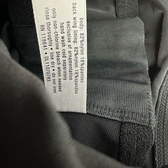 Lane Bryant Tankini Swim Top Black size 42H - Picture 7 of 7